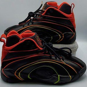 Reebok Shaqnosis X Hot Ones Men's Size 8 W/Laces Black/Grey/Red H68851 NEW
